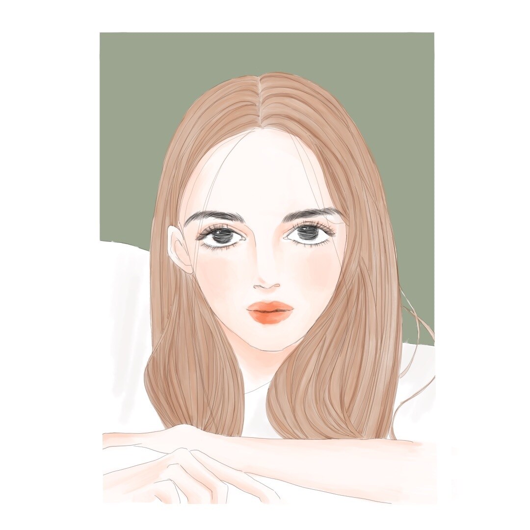 似顔絵・イラスト描きます 水彩画風の美人画水彩画風イラストをお求めの方 イメージ7