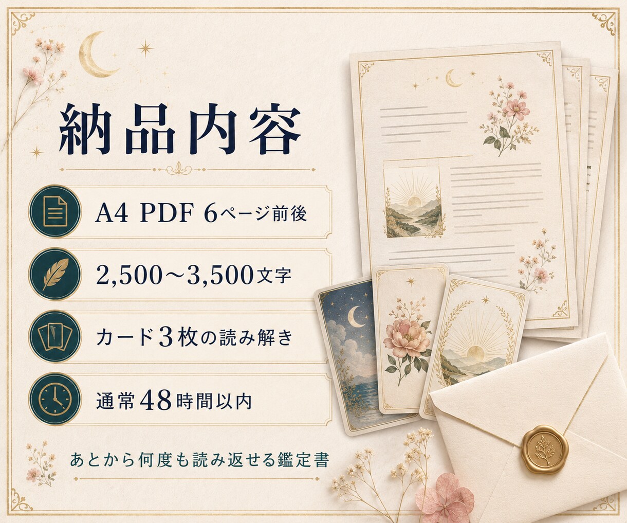 復縁前の気持ちをPDF鑑定します 連絡すべきか待つべきか、心を整理します イメージ2