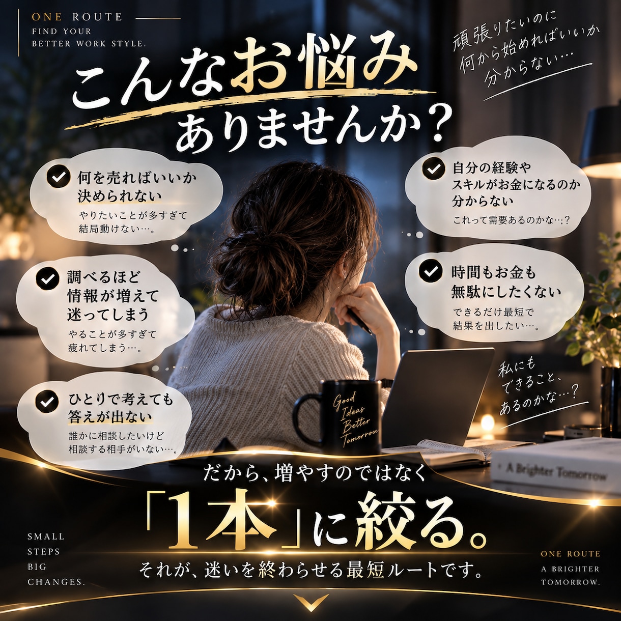 自分に合う副業を1本に絞るAI診断ツールを渡します 副業迷子を卒業｜14問で最初にやる副業とやらない副業が見える イメージ2