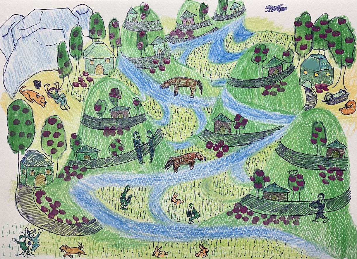 アートセラピーで自己治癒力upします 自分の作品(風景画)を描いて今の心と体を見つめてみませんか イメージ10