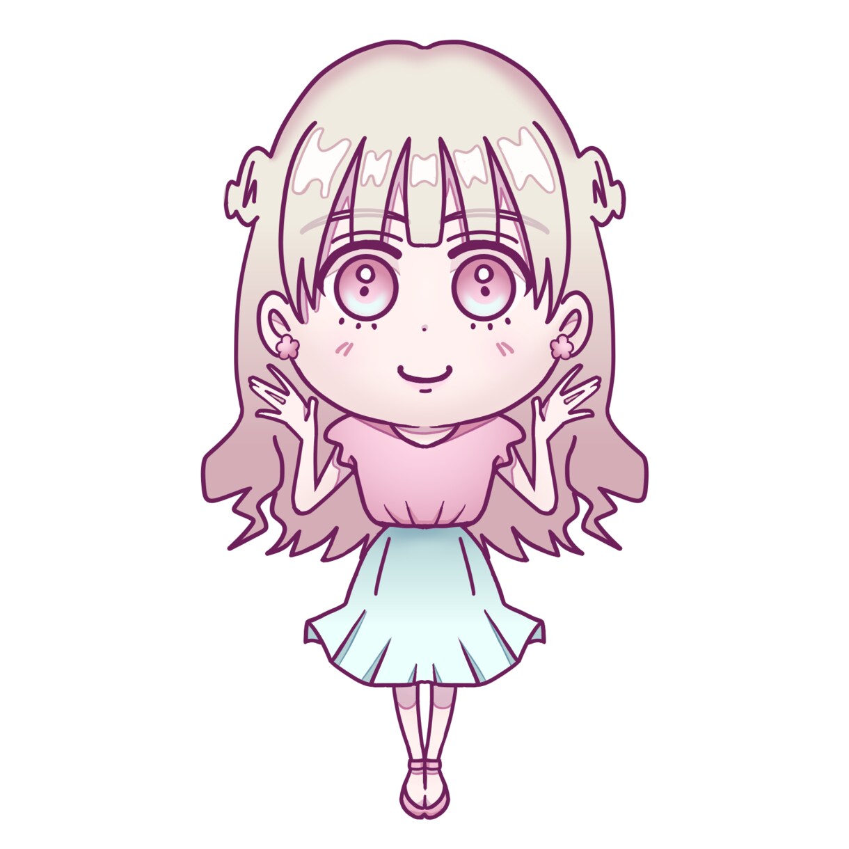 可愛い女の子のオリジナルアイコン描きます 「ふんわり」「くっきり」２つのテイストから選べます イメージ5