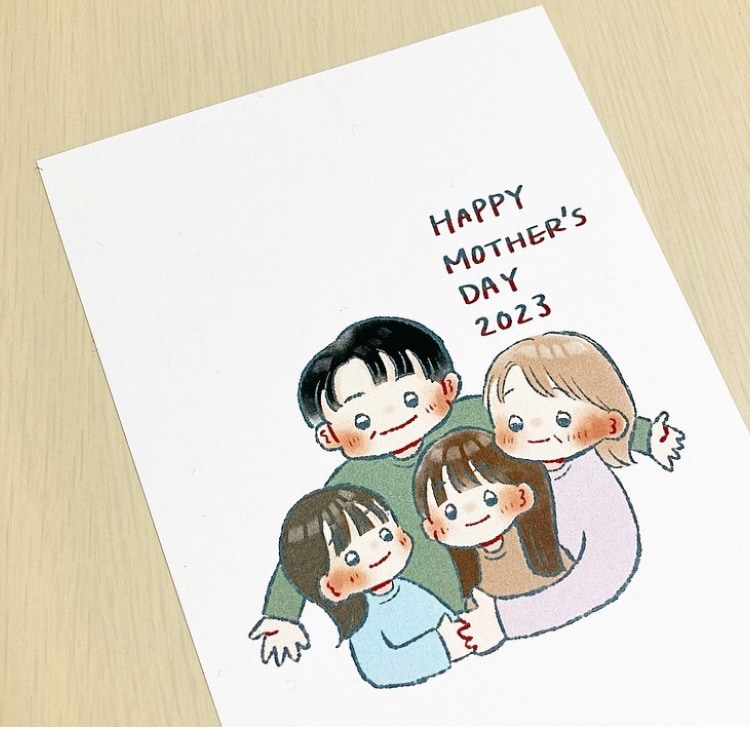 ファミリーイラスト承ります 母の日や父の日、家族のお誕生日に! イメージ4