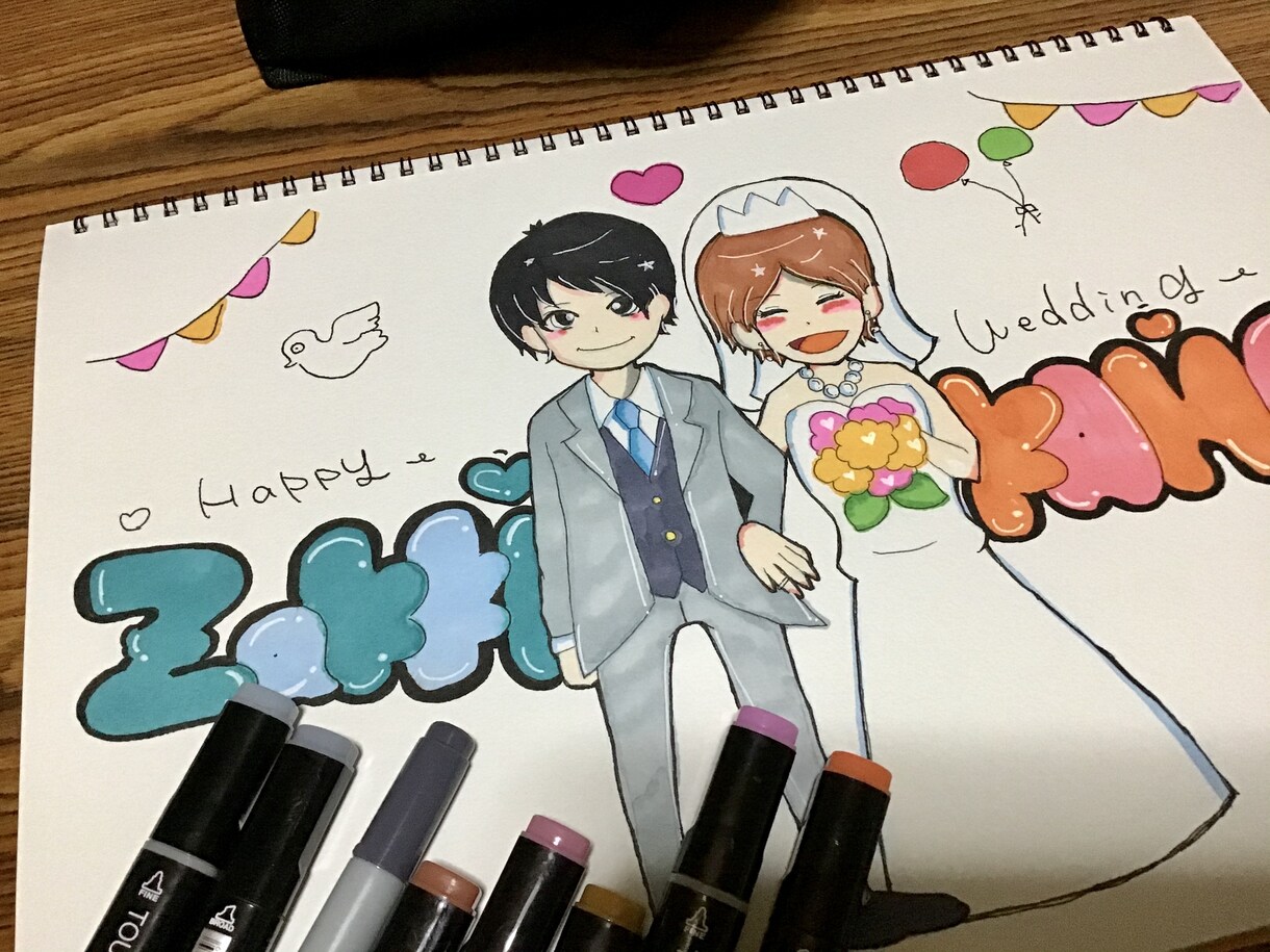あなたの似顔絵をおかきします 個性的なタッチ。キャラ風のタッチでご提供します。 イメージ3