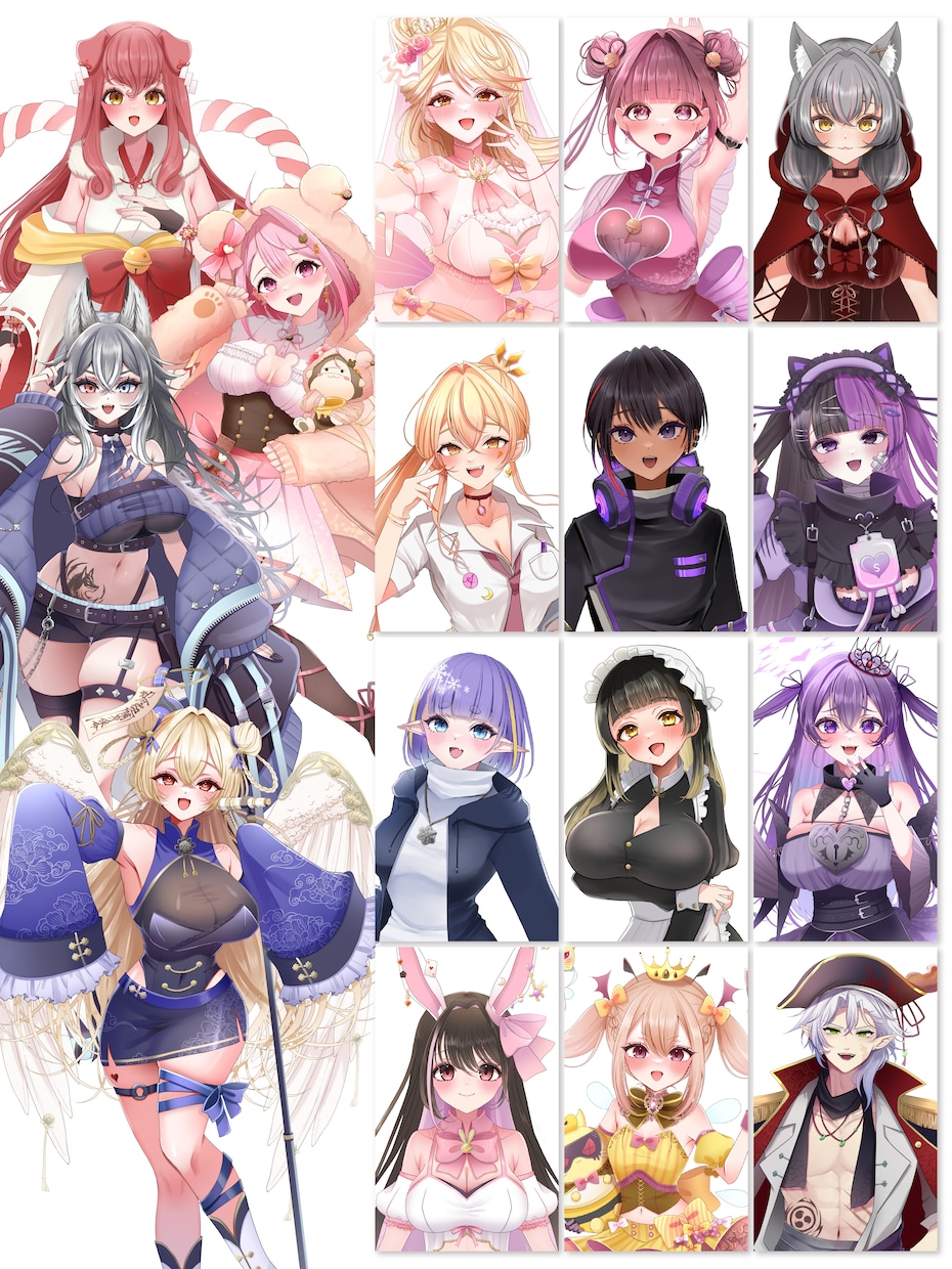 ラフ3案付き！高クオリティIRIAM立ち絵描けます プロが一緒に相談しながら、ぴったりな立ち絵をお届けします！ イメージ1