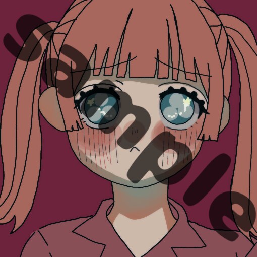 可愛い女の子のアイコン描きます SNSのアイコンにぜひどうぞ！ イメージ4