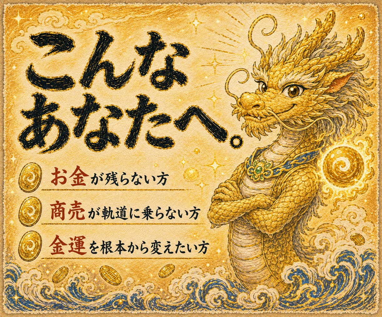 龍神マントラで波動修正。金運商売繁盛を引き寄せます 現代の龍神のマントラご祈祷で金運の波動を根本から開く イメージ4