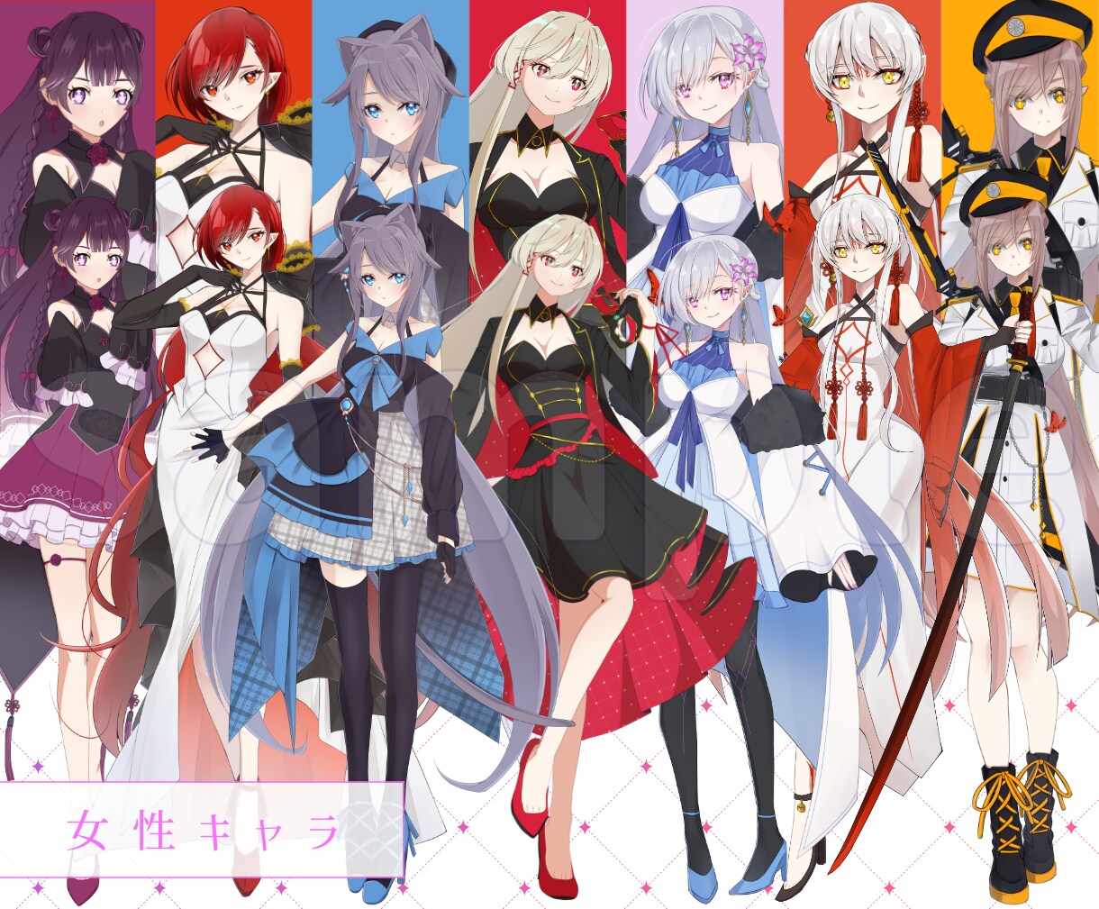 魅力的なIRIAM/TRPGキャラデザイン描きます オリジナルキャラ原案/あなただけのデザイン/VTuber歓迎 イメージ7