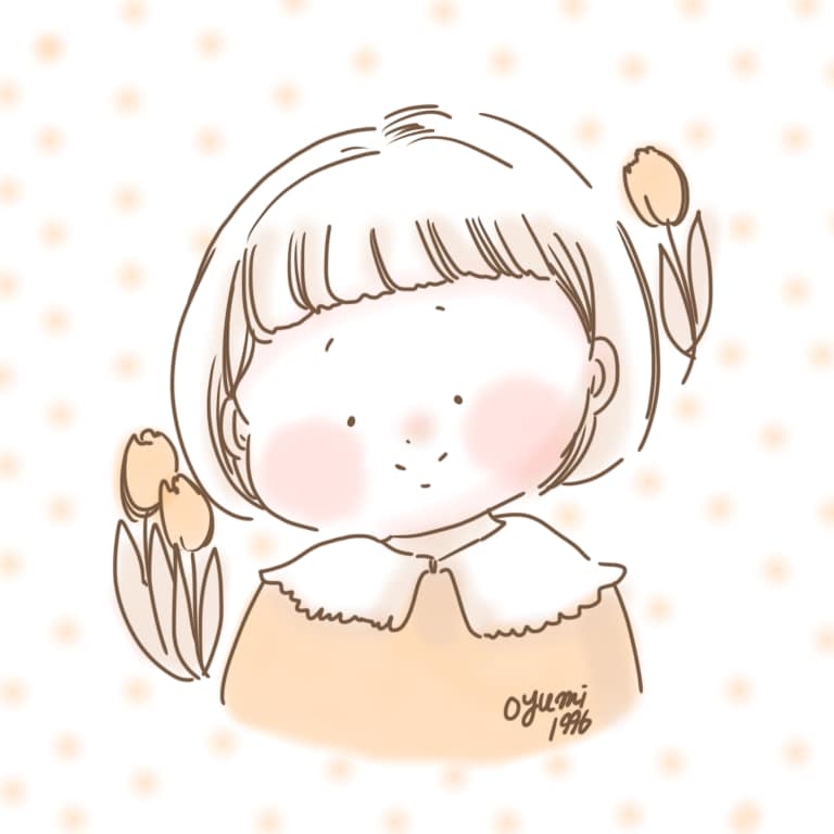 ゆるふわ可愛い女の子アイコンお描きします 可愛いレース・花の枠付き、カラフル、ゆるふわ、線なし イメージ4