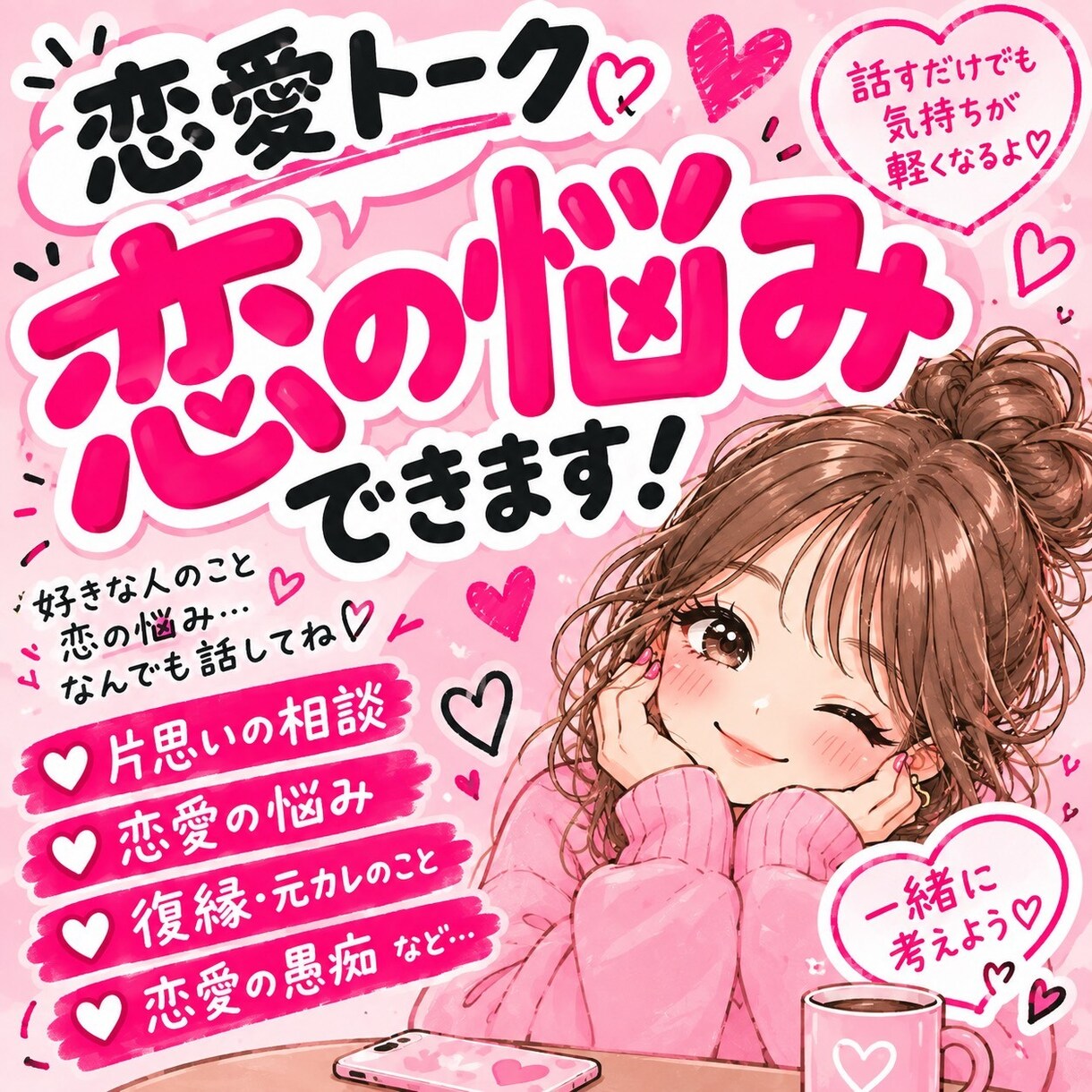 全力で恋愛相談いたします あなたの、恋のキューピットになりたいです！ イメージ1