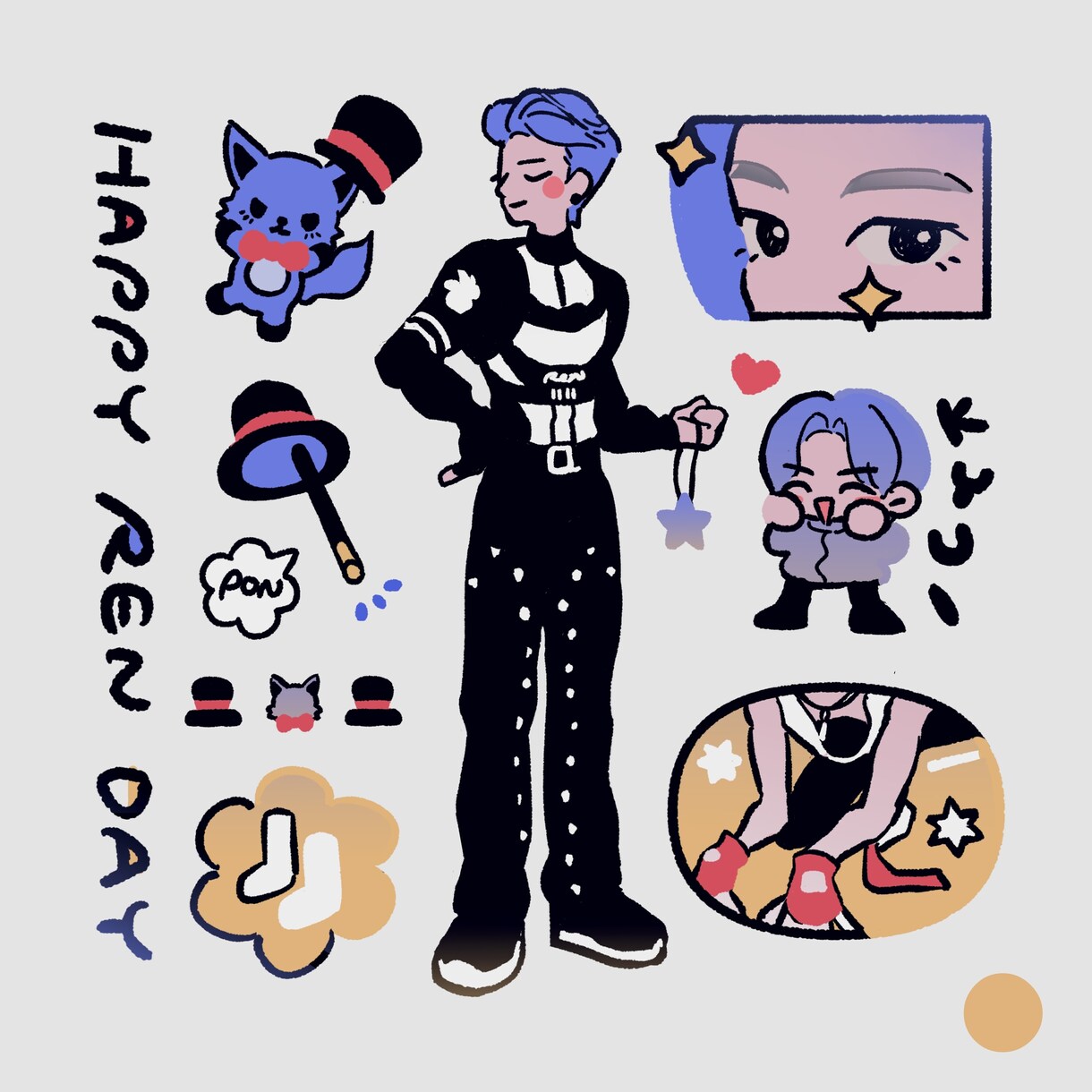 思い出やキャラクターを詰め込んだイラスト制作します あなたのために、人に見せたくなるような可愛いイラスト描きます イメージ9