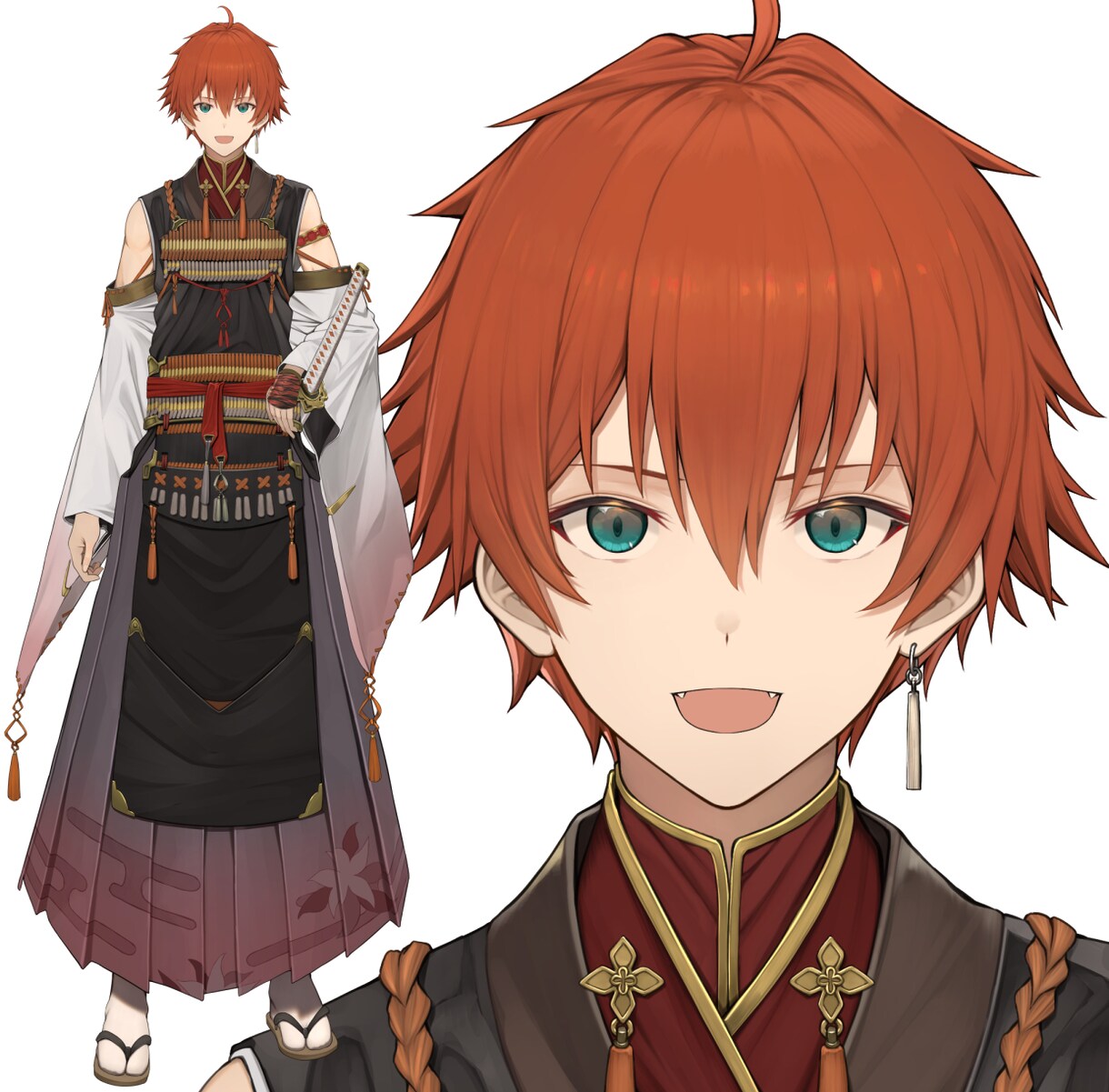 男性キャラの立ち絵、一枚絵イラスト制作します TRPG、ゲームキャラ◇Vtuberモデルの全行程制作も可能 イメージ3