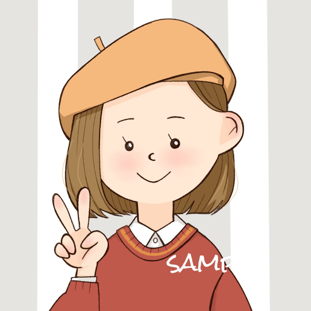 ゆるポップ・かわいいアイコン作成します 希望の髪型・洋服でオリジナル☆表情差分500円☆商用OK イメージ4