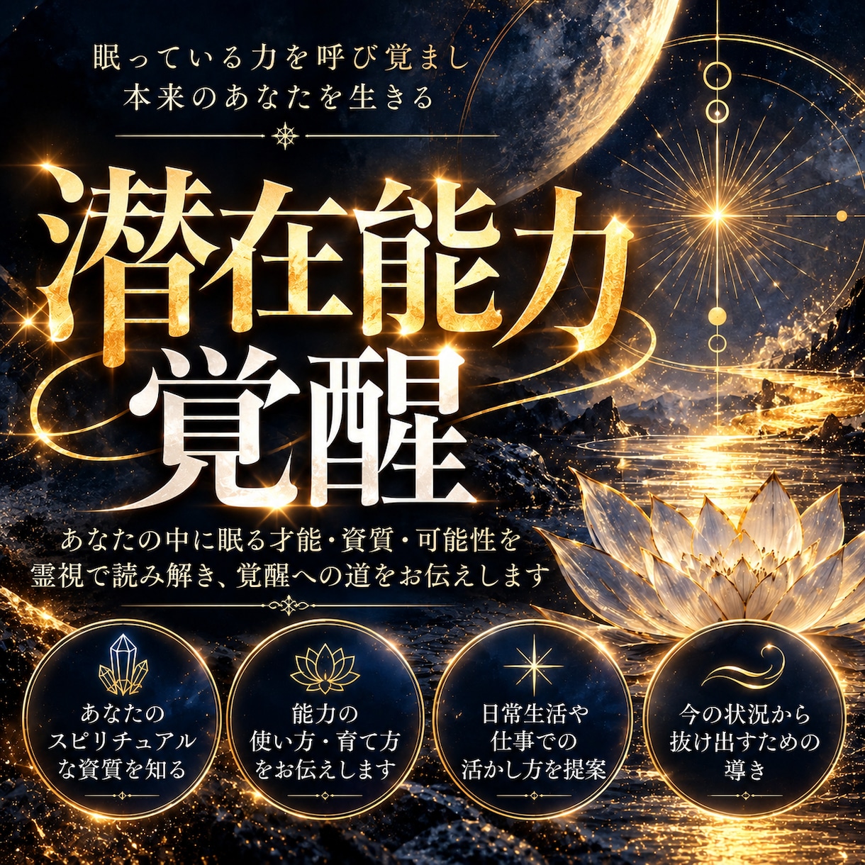潜在能力を覚醒させ人生を拓くサポートをします 魂の使命×才能開花×人生の変容｜30日間個別コンサルティング イメージ1