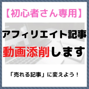 初心者さん専用、アフィリエイト記事の添削します 【動画解説】あなたの記事を「売れる記事」に変える方法教えます イメージ1