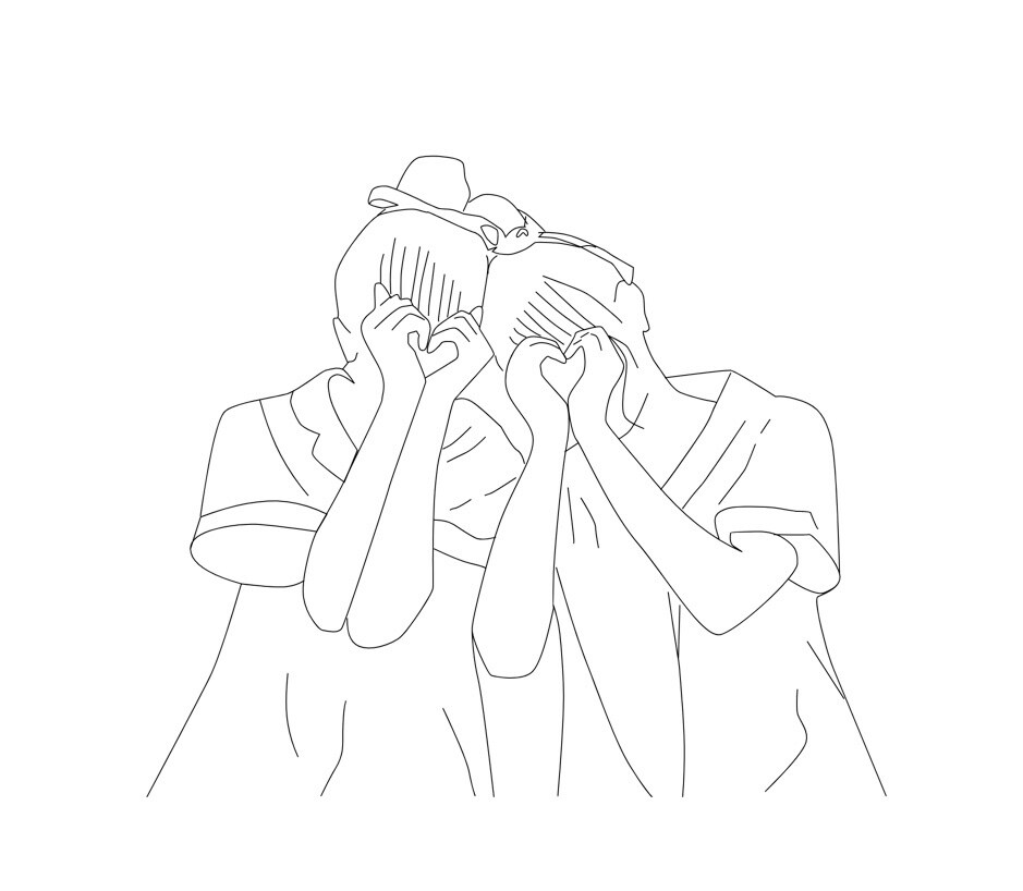 SNSアイコンで使用できる線画イラストを提供します 日常のSNSのアイコンにスパイスを イメージ1