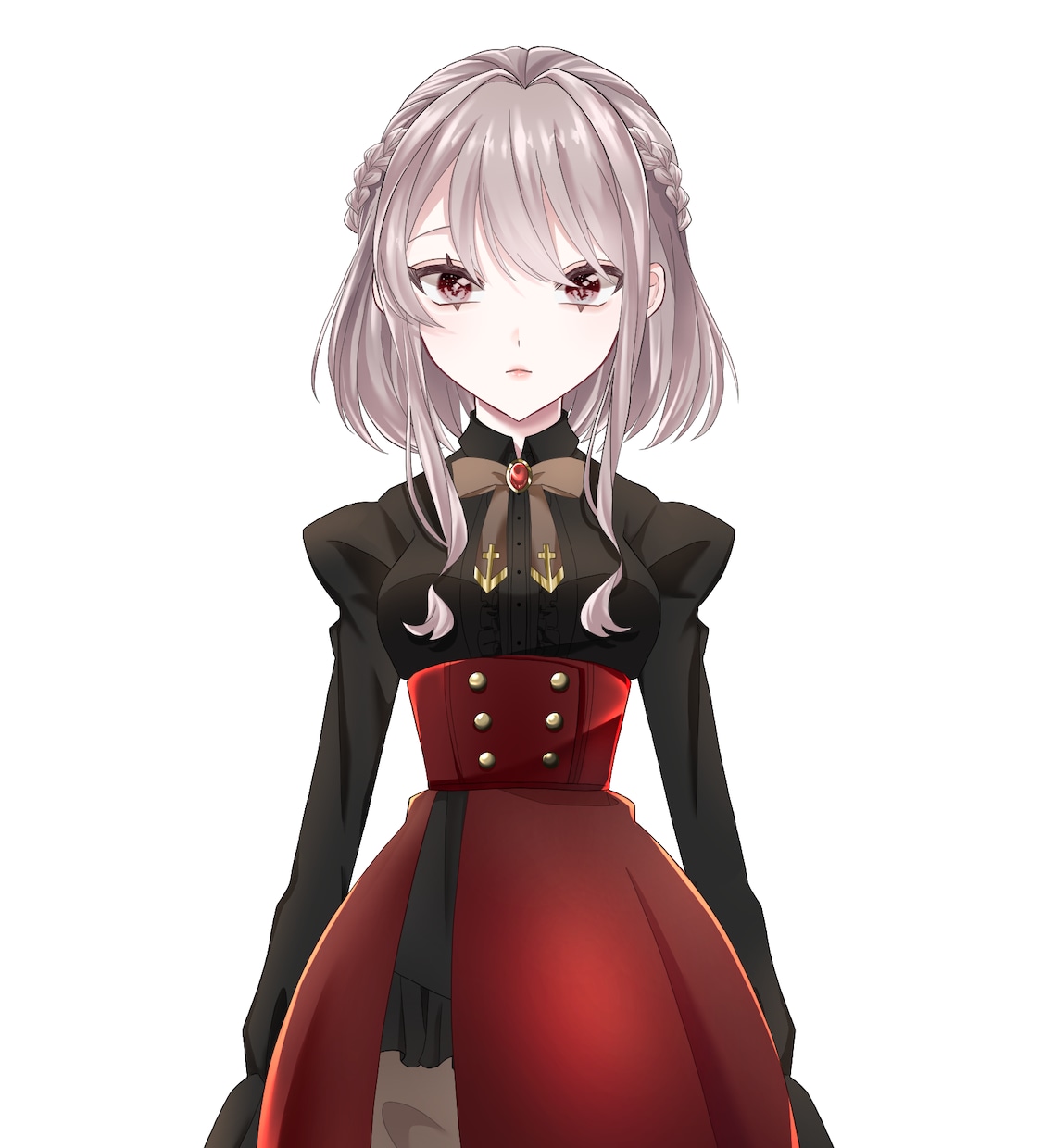 live2d専用イラスト制作します 細かなパーツで動かしやすく完成度の高いイラストを制作します！ イメージ2