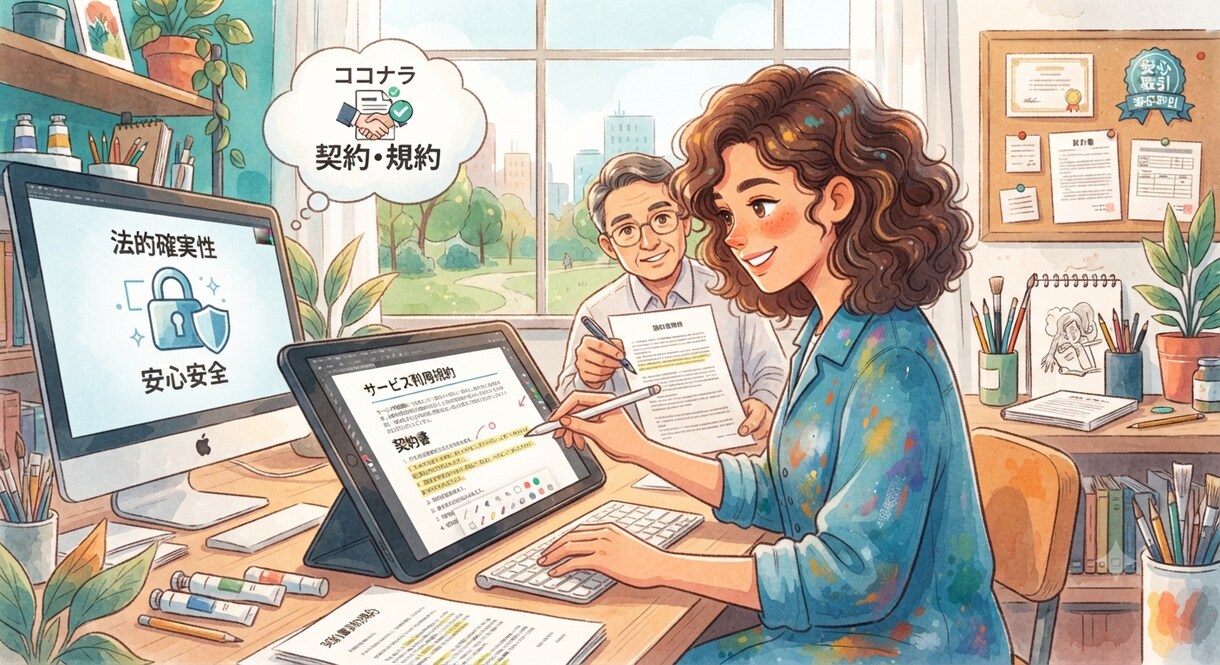 契約書・規約　元法務プロが客観的なチェックをします 本サービスでは、法律相談は、受けつけておりません。 イメージ1