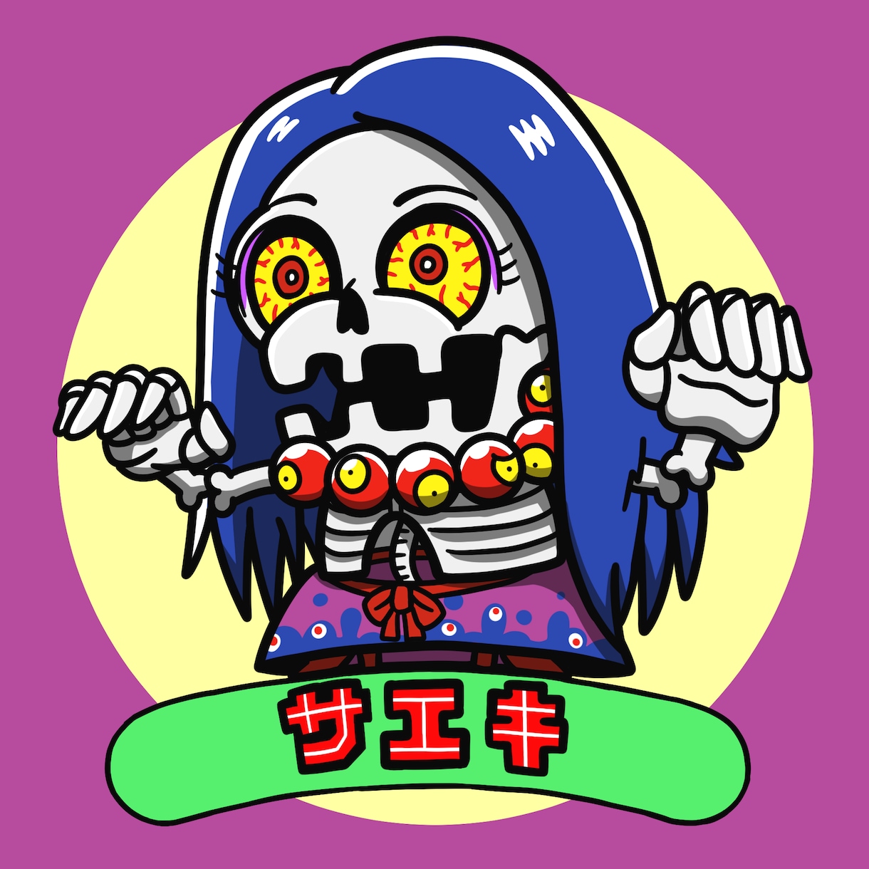 ビックリマン風似顔絵イラスト描きます 記念に・景品に・プレゼントに！特徴を活かして仕上げます イメージ2