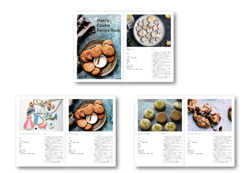A4サイズ(PDF納品)のレシピブック作ります お料理教室の先生や、趣味でレシピをまとめたい方にオススメです イメージ1