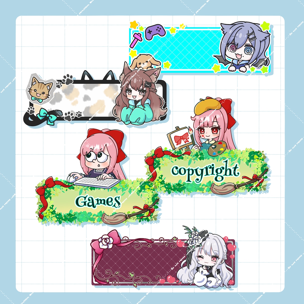配信用・LINEスタンプ作成します Twitchパネルも対応しています！ イメージ6