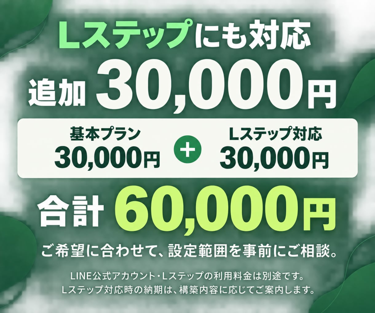 LINE公式・Lステップを設計・構築まで対応します 集客・予約・問い合わせにつながるLINE導線を設計します イメージ4