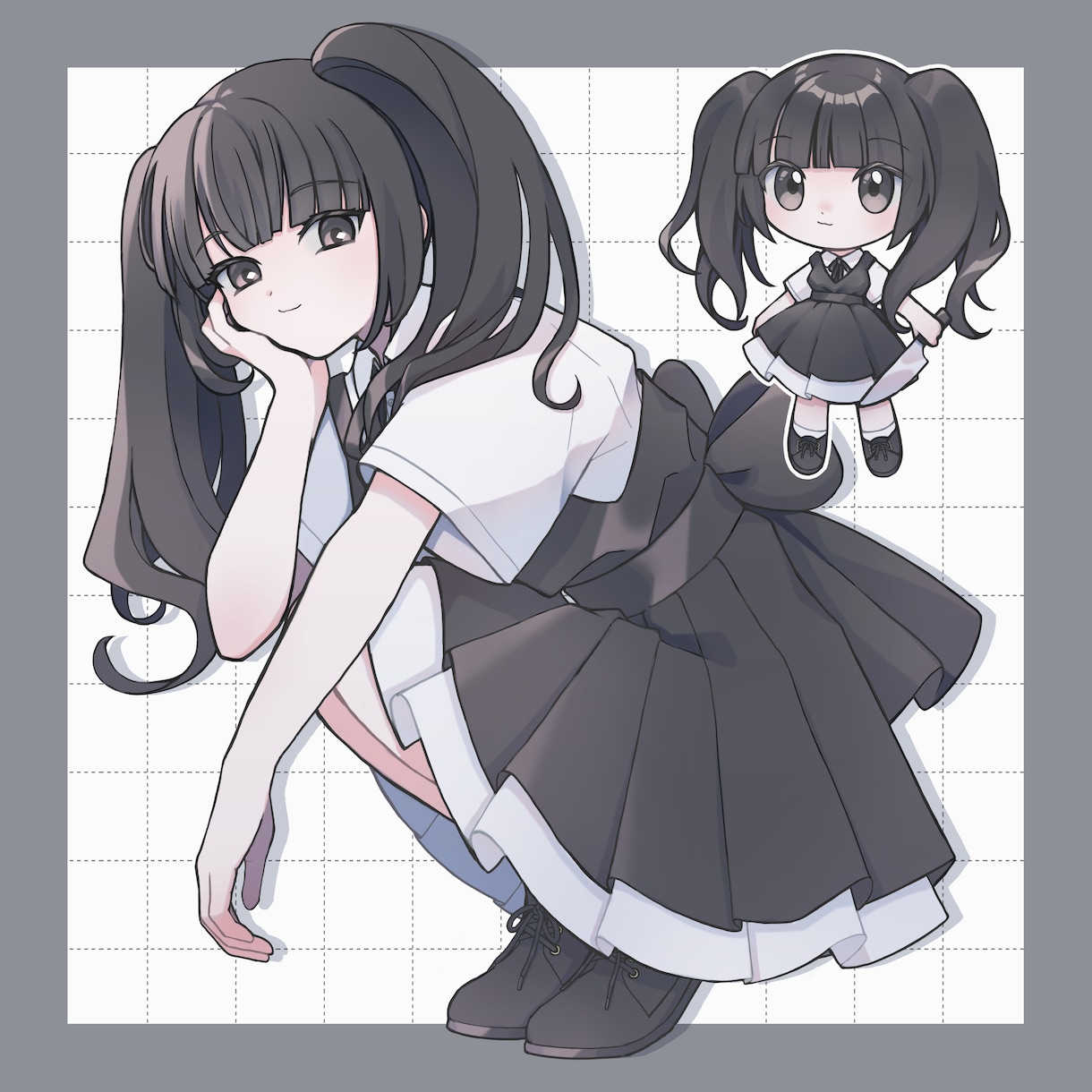 配信活動・動画・グッズなどのイラストを制作します SDイラストから全身一枚絵まで。商用利用・二次利用OK イメージ9