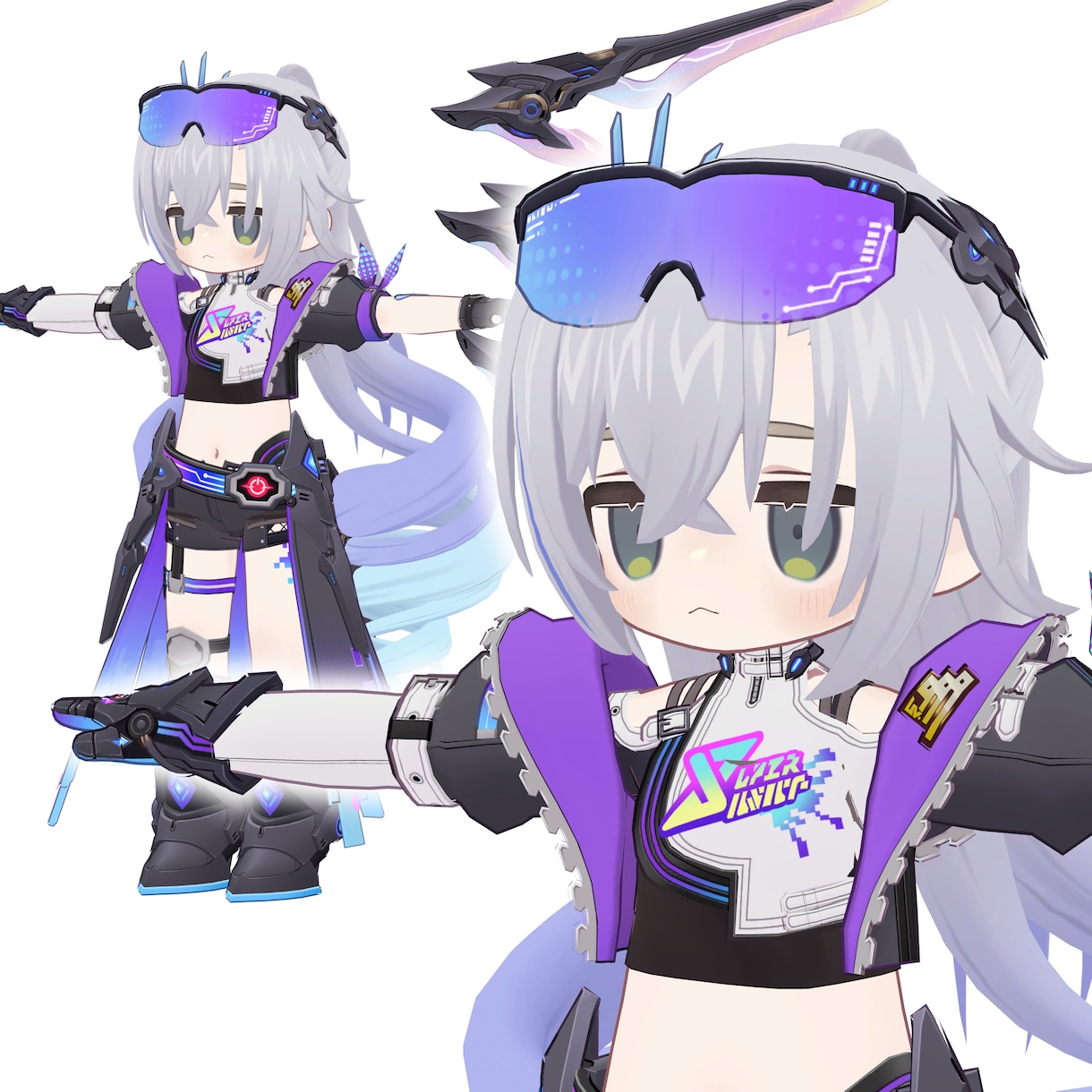 3Dモデルの衣装・小道具類を制作します Vtuber・VRC等で使用できる3D衣装・小道具類の制作 イメージ2
