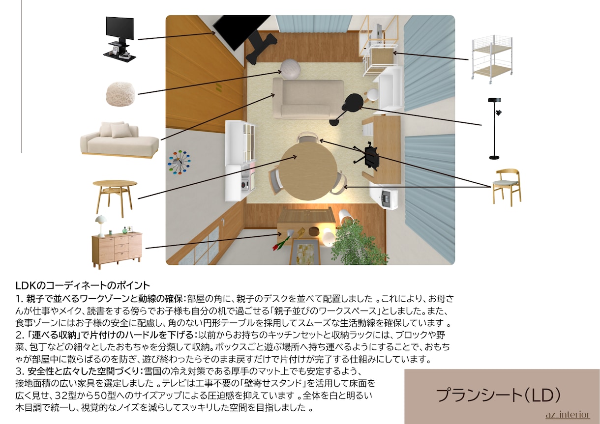 子育て世代のための快適インテリアを提案いたします 【ライトプラン】プロの視点で「配置の悩み」をサクッと解決 イメージ2