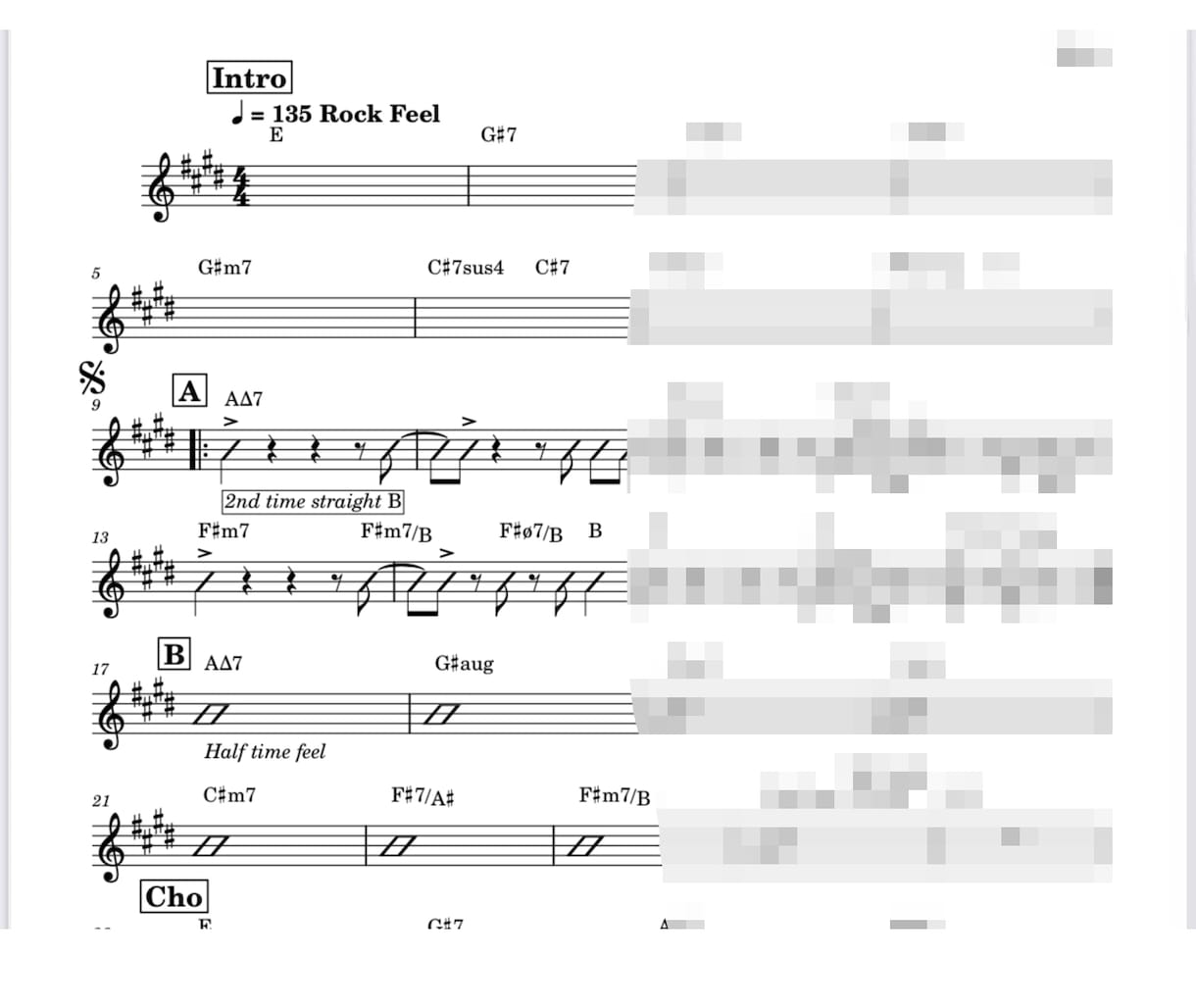 あなたの楽曲のリードシート書きます あなたの楽曲を誰でも読める形式の楽譜に清書します。 イメージ2