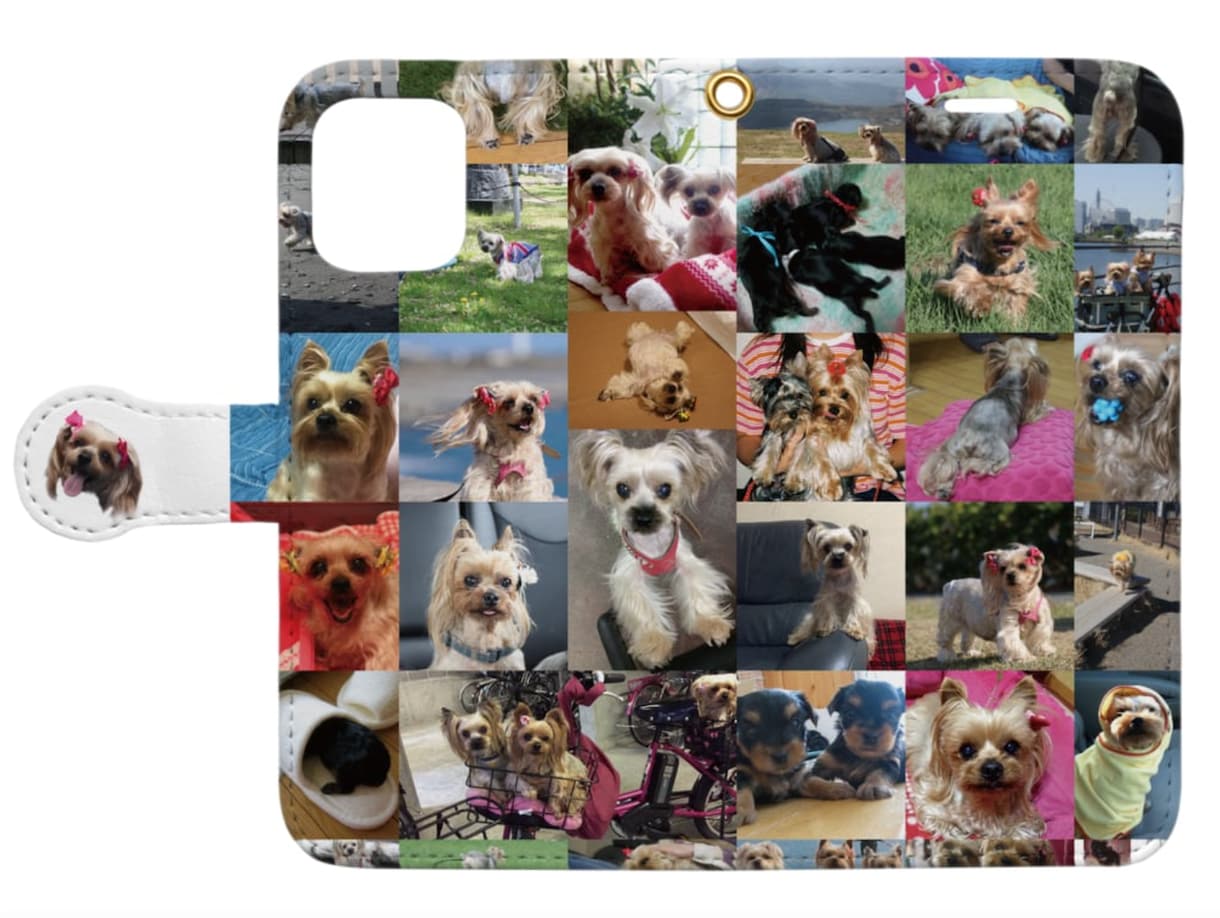 ペットの写真づくしiPhoneケースデザインします ペットのお写真をいつも眺められるケースです ベルトがポイント イメージ2