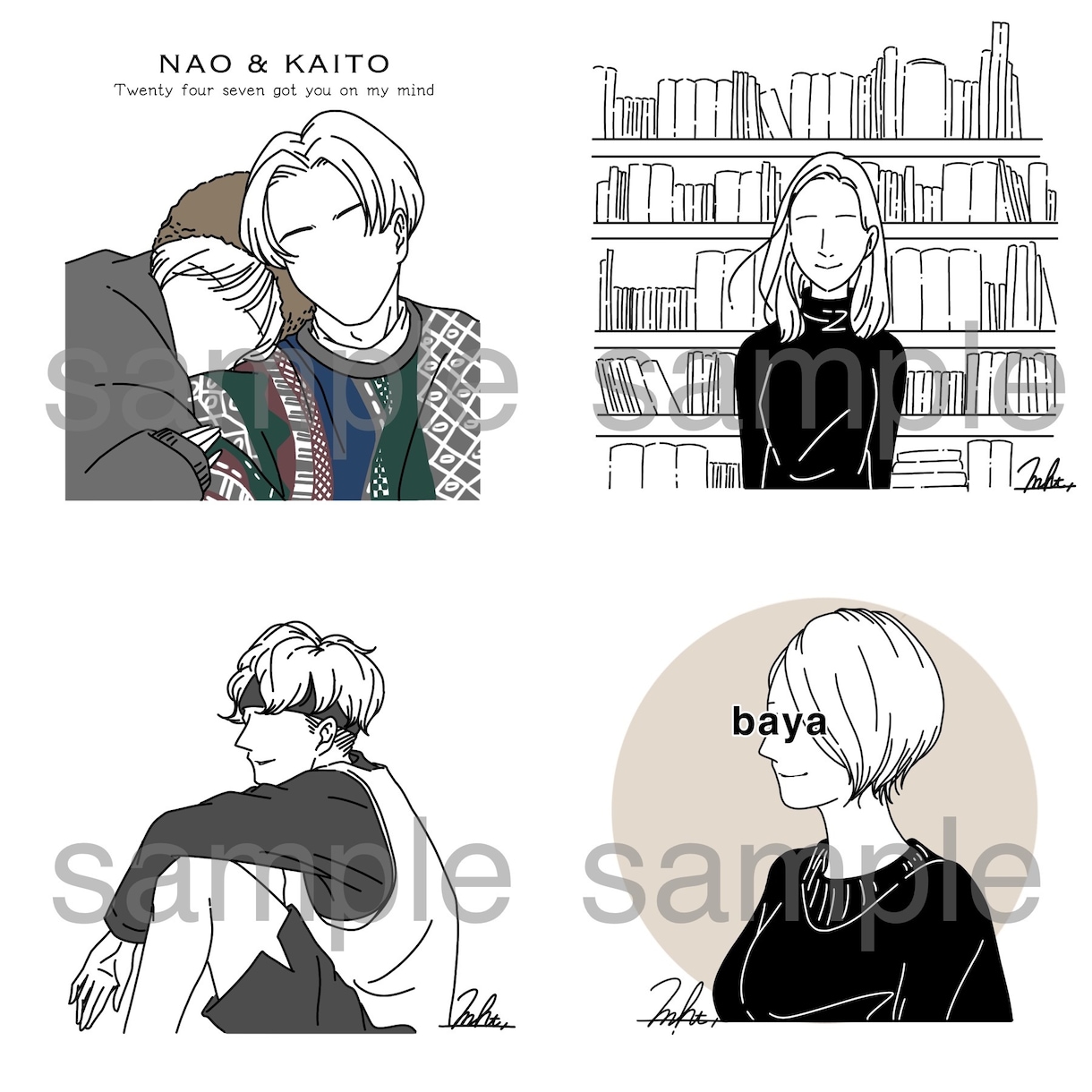 商用利用◎シンプル線画アイコンお描きします 選べるイラストタッチ！オプションでカラーにも◎ イメージ9