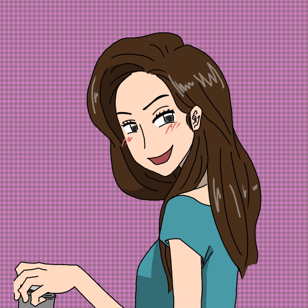アイコン等にオススメ！シンプル似顔絵作成します あなたの、可愛い、かっこいい、面白い一面をシンプルな似顔絵に イメージ2