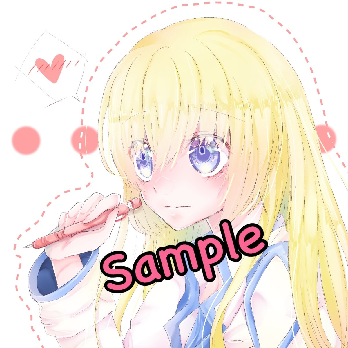 可愛くて綺麗なアイコン描きます SNS等で使用するアイコンを作成します。 イメージ1