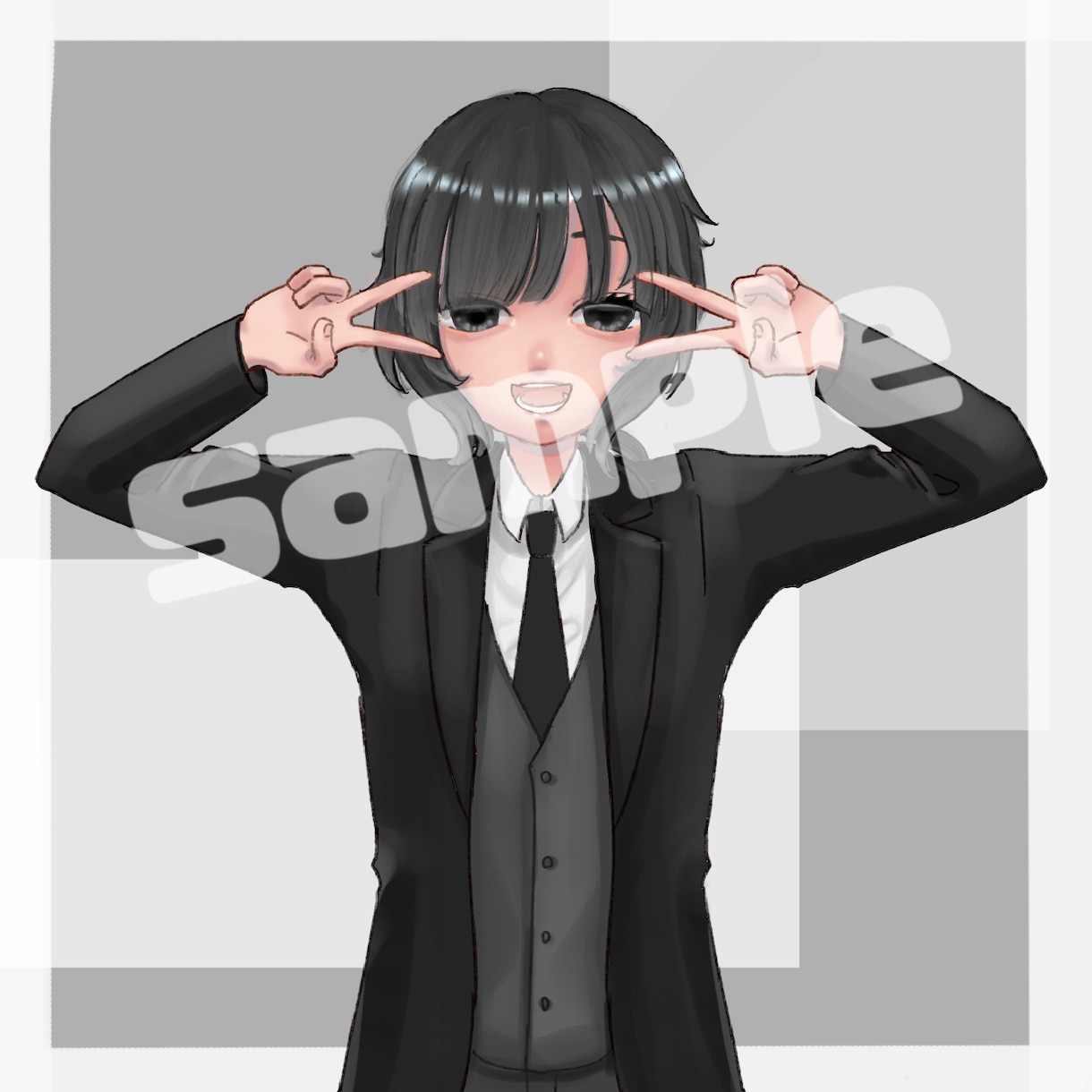 アニメ調の人物イラスト描きます snsアイコン、ブログ、商用なんでも！ イメージ4