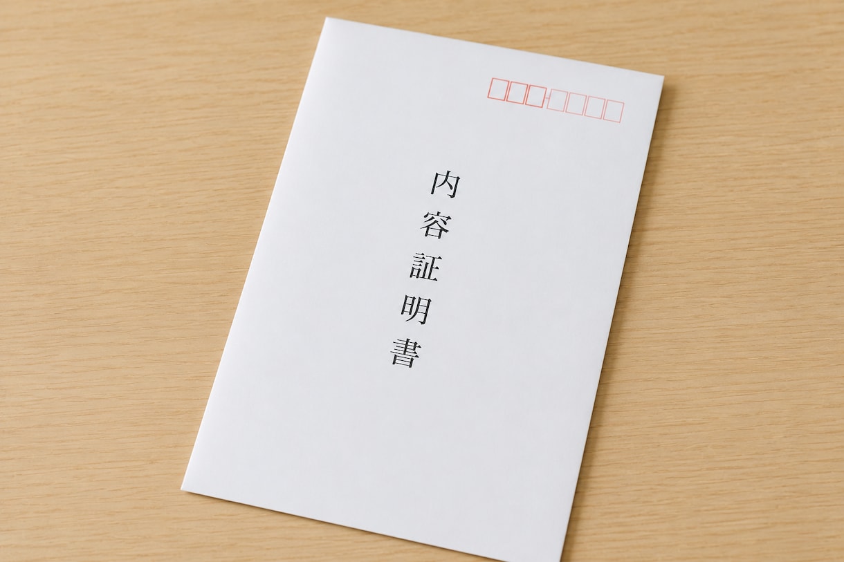 裁判所内郵便局から発送│内容証明の送付代行します 封筒と書面に記載される消印が裁判所内郵便局のものになります イメージ1