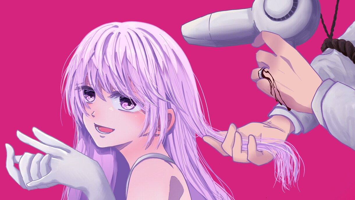 歌ってみたのイラストや配信のサムネイル描きます 【先着3名様特価】歌みた/配信のイラスト・サムネ描きます！ イメージ1