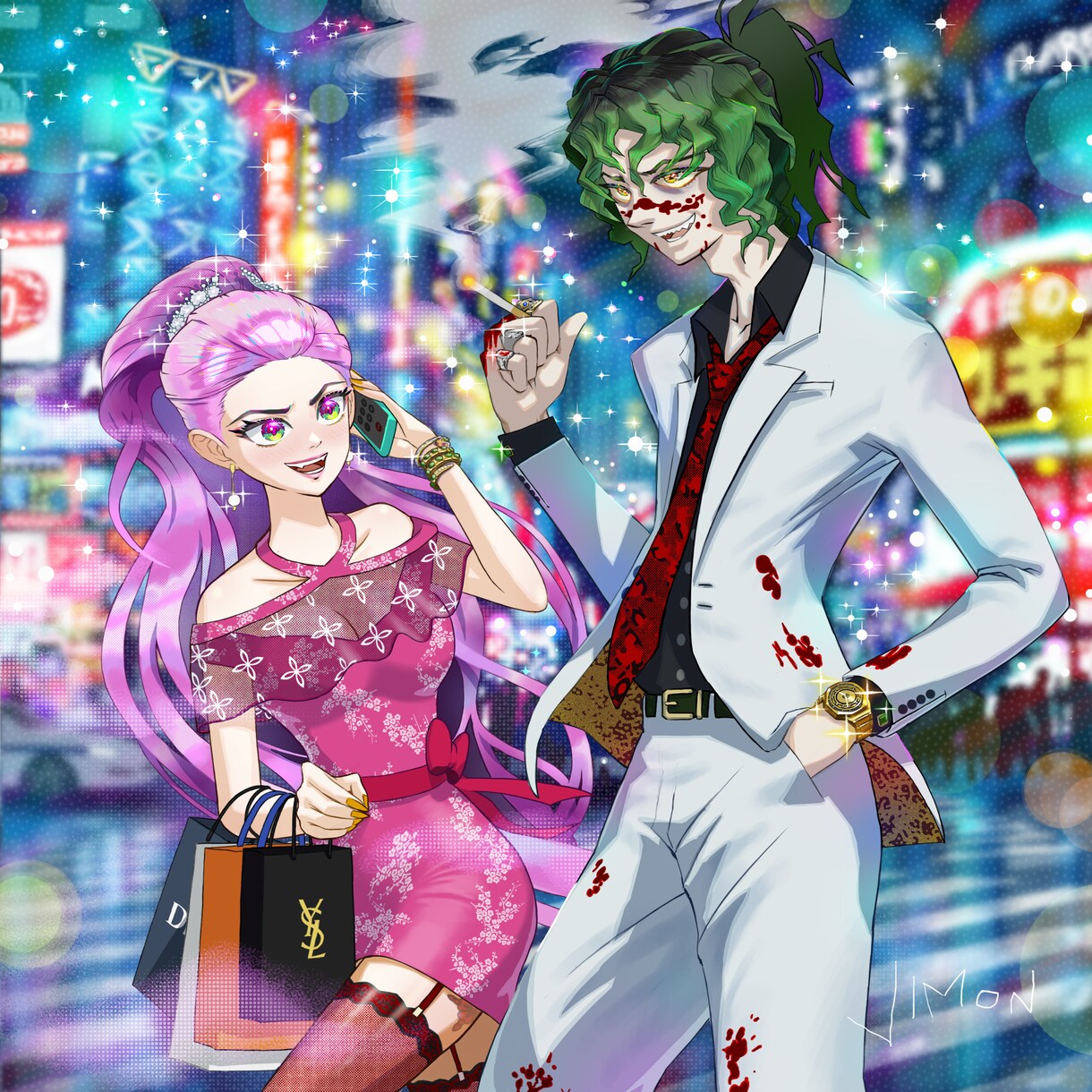 お祝い事の華やかな似顔絵イラスト描きます 美大出身の確かな画力でさまざまなニーズに応えます！ イメージ4