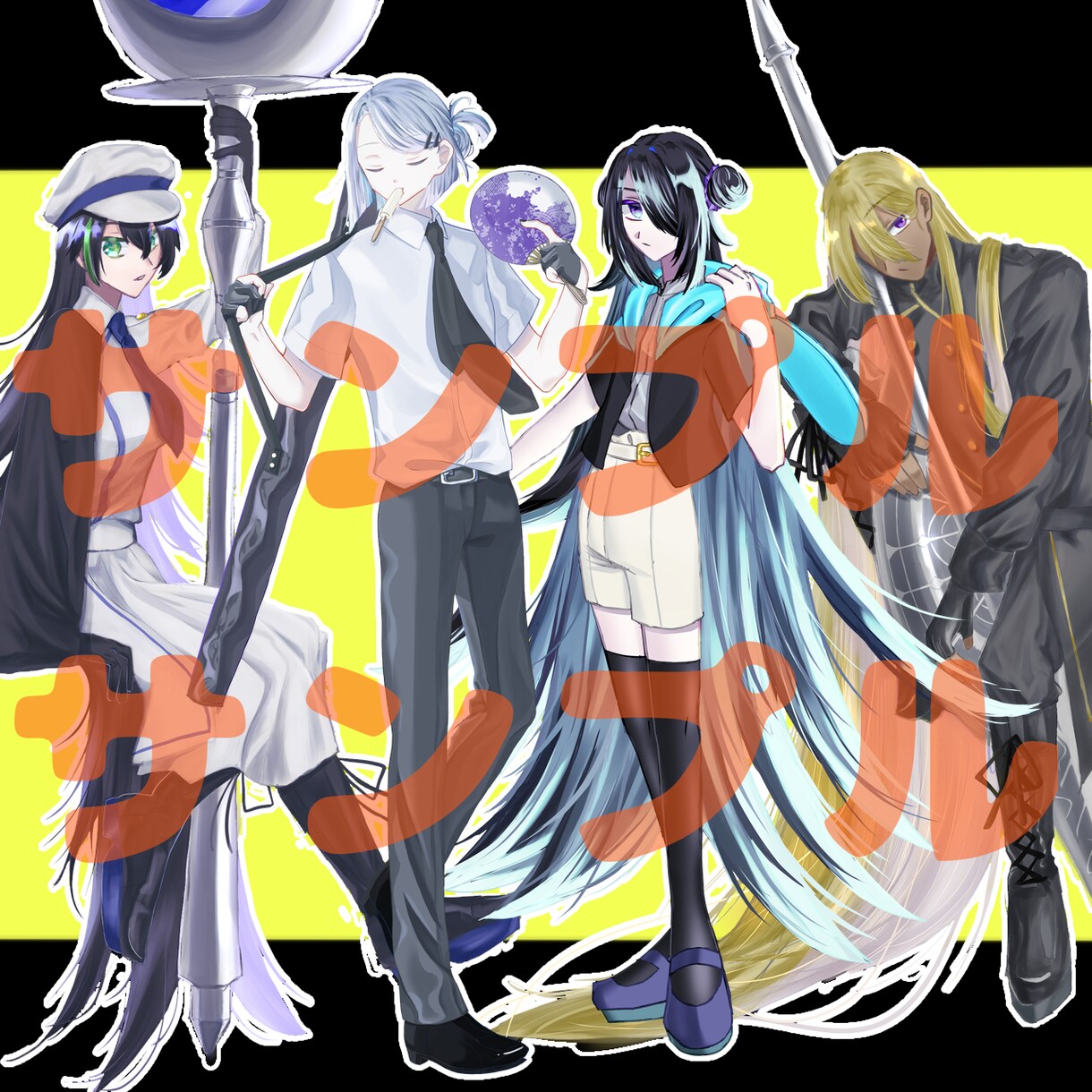 オリジナルキャラクターの立ち絵を作成します TRPGなどで使用するなどのご依頼はぜひ！長髪が得意です！ イメージ4