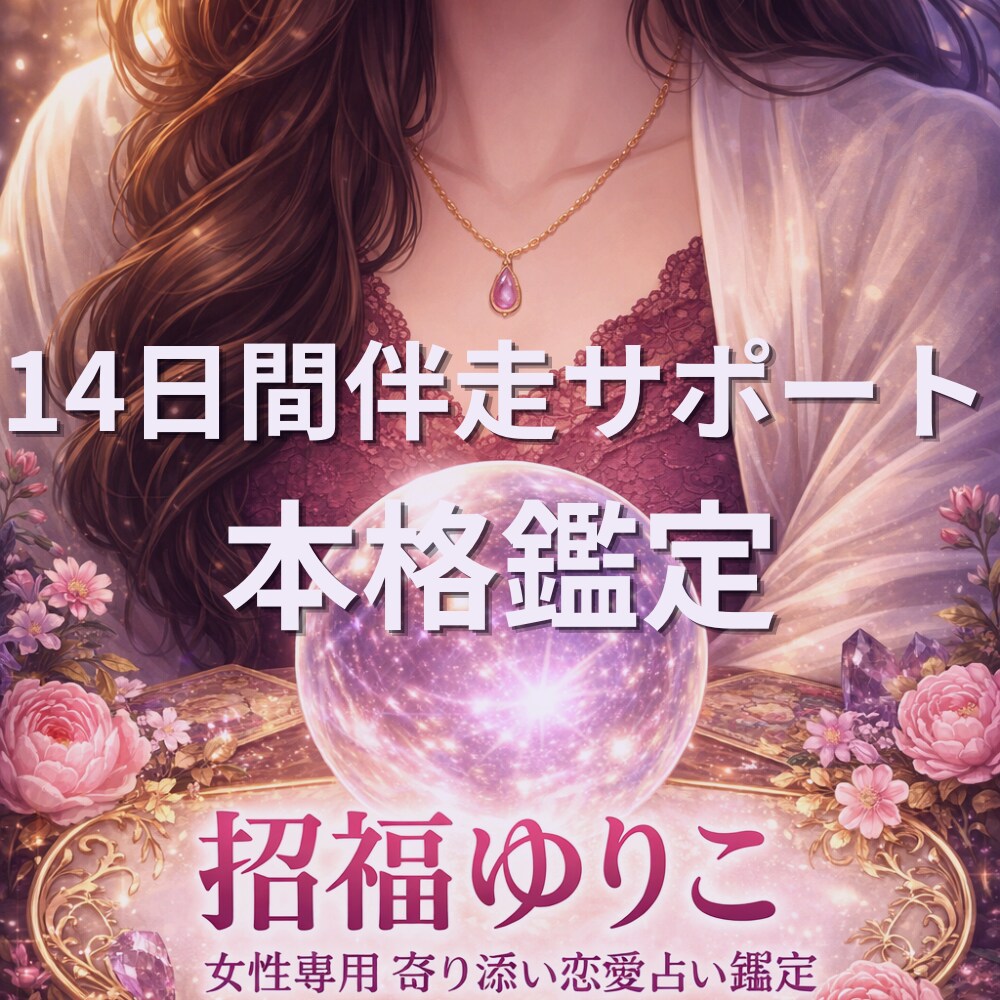14日間あなたの恋愛に伴走します ゆりこが14日間そばで一緒に歩みます イメージ1