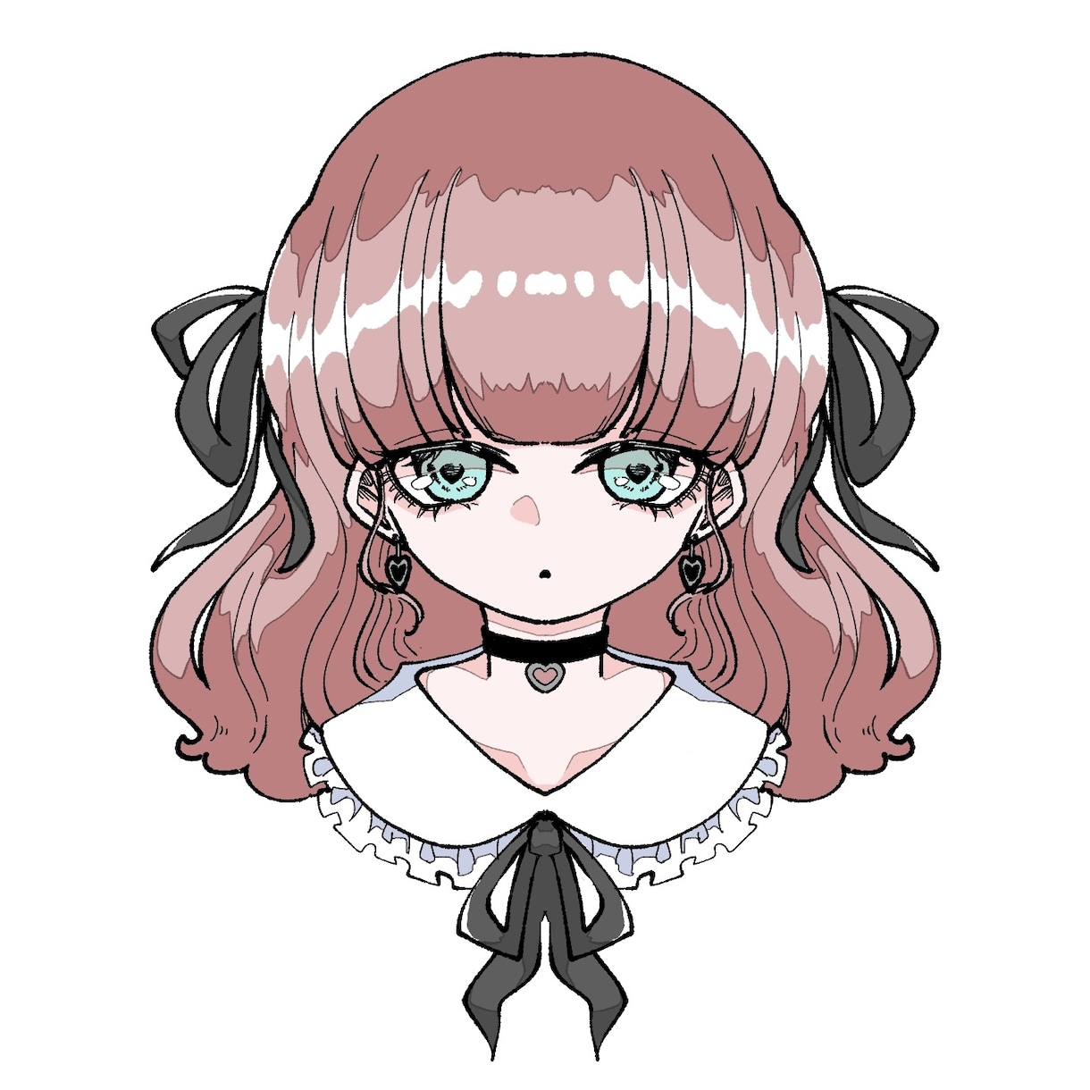 SNSアイコン制作します シンプル可愛いアングラ感のあるイラストです イメージ1