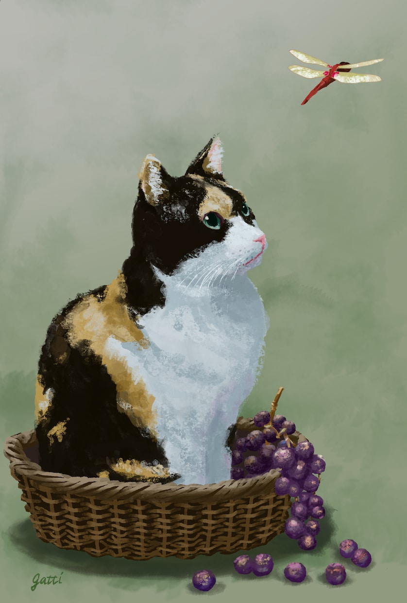 写真から愛猫・愛犬などリアルなイラスト描きます プレゼント、待ち受け、グッズ、など イメージ1