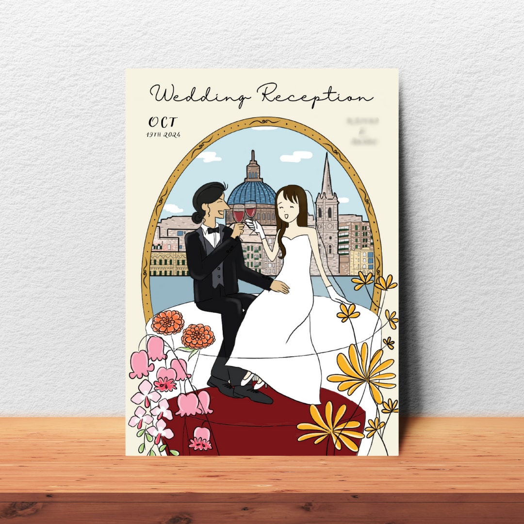 イラスト ポスター ウェルカムボードなど オリジナルイラストのウェルカムボード作ります エントランスを彩る