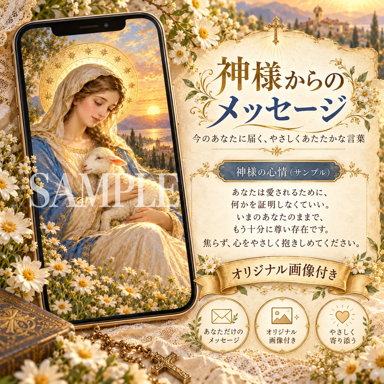 神様の想いを画像と共にお届けします 【オリジナル画像付き】神様からのメッセージ イメージ2