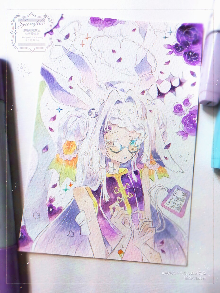 SNS等で使用可能な水彩コピックイラスト作成します ラフの段階まで修正可能でございます。 イメージ10