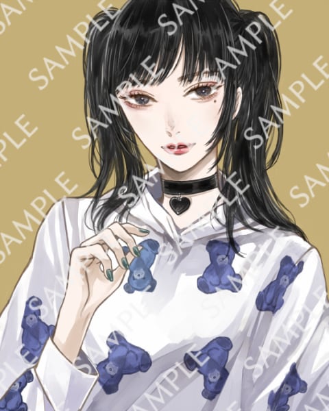 商用利用可能 女性向けのイラスト作成受付ます シック ダーク 低彩度 厚塗り 商用可 創作キャラクター イメージ9
