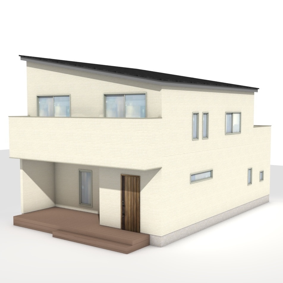 戸建て住宅のパース作成します マイホームの記念や、建売業者様の広告用に。 イメージ2