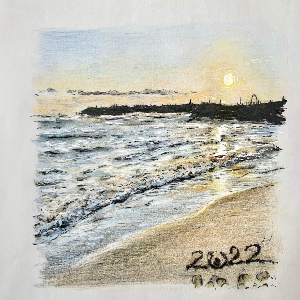写真をもとに温かい雰囲気の絵を描きます リアルだけど優しいタッチの色鉛筆画でお届けします。 イメージ1