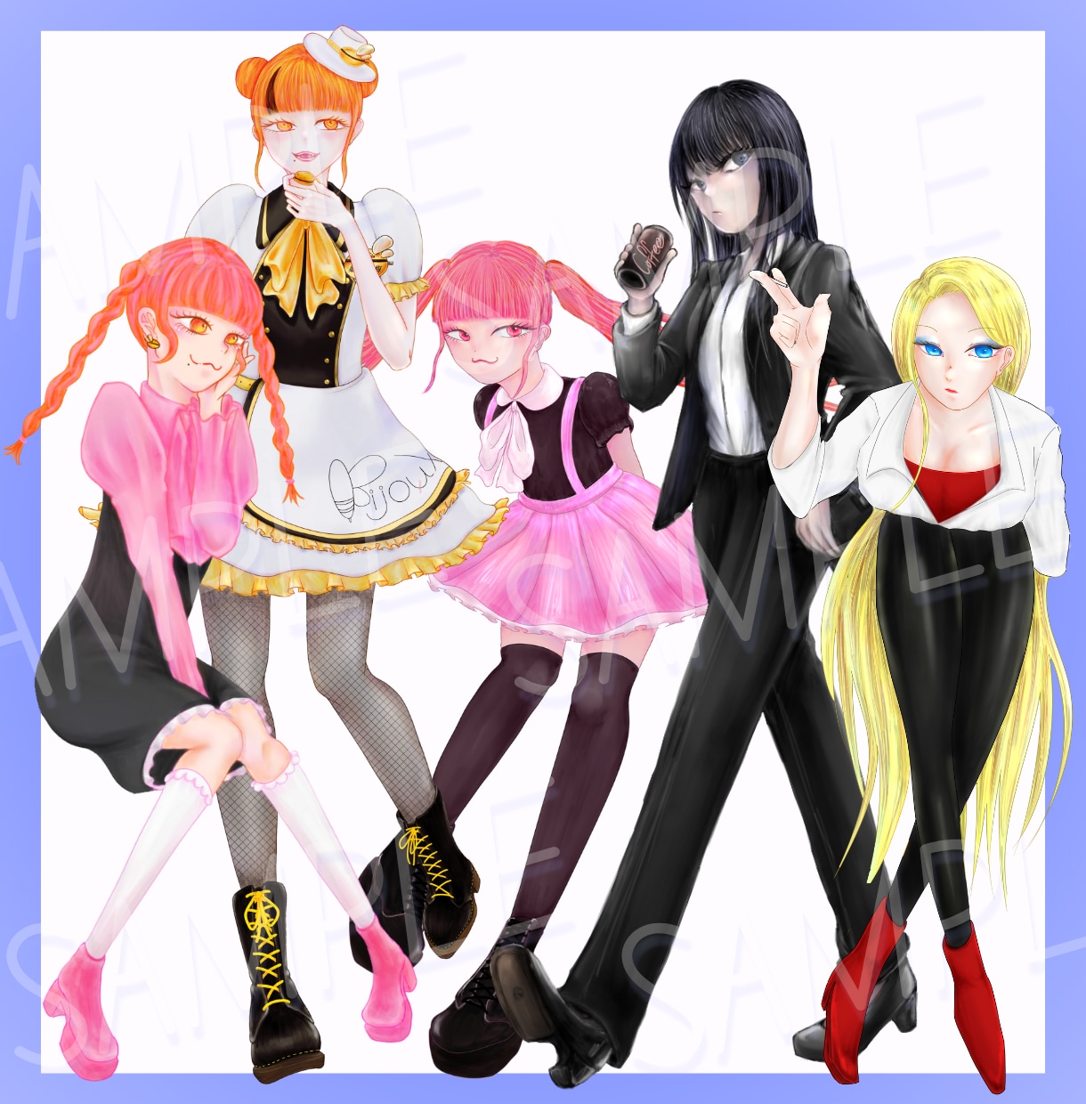 セール中◎TRPGなどの立ち絵イラスト制作承ります TRPG・ゲーム等、オリキャライラストに！ イメージ5