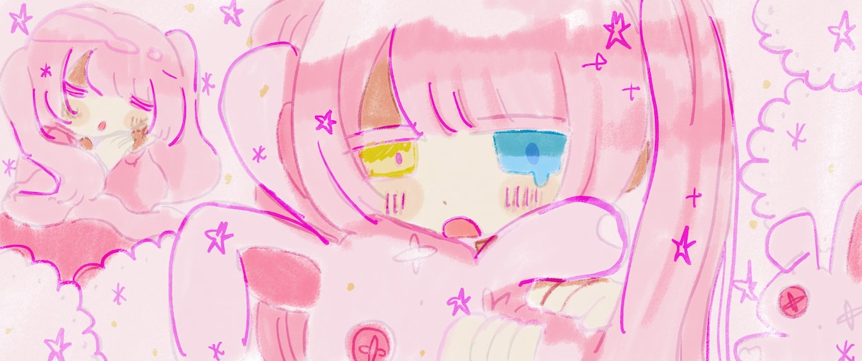 ゆめかわなイラストアイコンを描きます ふわふわな絵柄の可愛いアイコンを描きます！ イメージ10