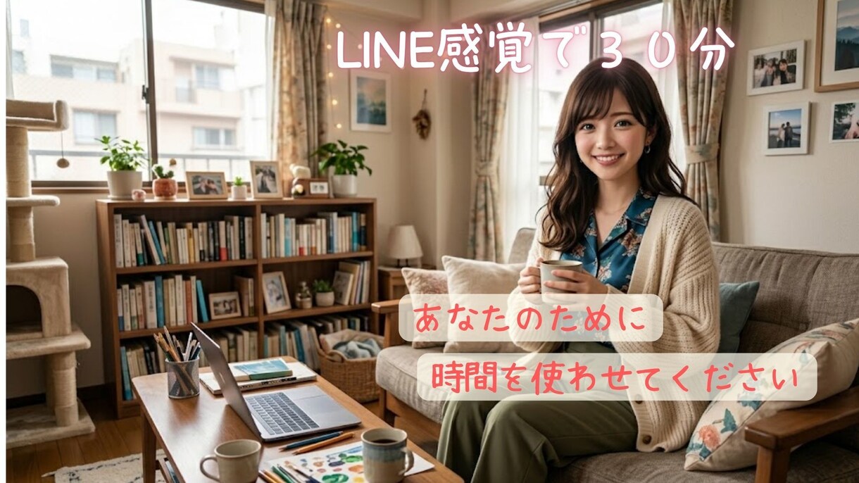 30分ワンコイン♪あなたのお話相手になります 即レス！LINE感覚30分♪貴方の為に時間を使わせて下さい♡ イメージ1